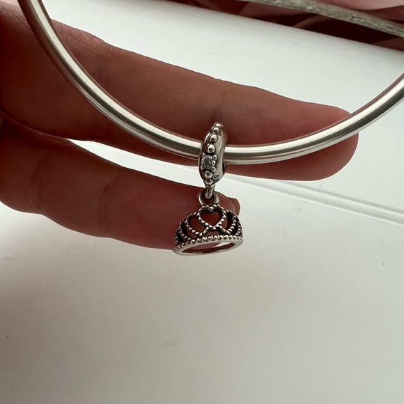 Retired Pandora Princess Crown Dangle Charm - Picture 1 of 5